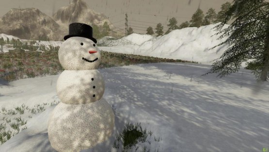 Мод «Снеговик» для Farming Simulator 2019