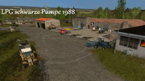 Карта «LPG Schwarze Pumpe 1988» для Farming Simulator 2019