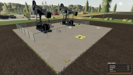 Мод «Crude Oil Derrick & Resinery» для Farming Simulator 2019