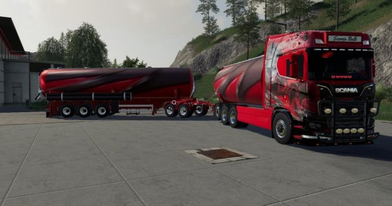 Мод «Scania bulk and trailer» для Фарминг Симулятор 2019