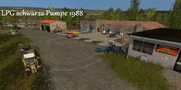 Карта «LPG Schwarze Pumpe 1988» для Farming Simulator 2019