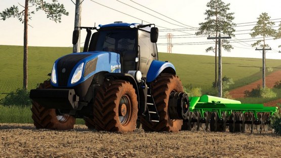 Мод «New Holland T8 BR ATT» для Farming Simulator 2019