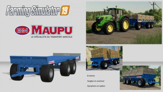 Мод «Maupu 8M Autoload» для Farming Simulator 2019