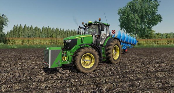 Мод «John Deere 6R» для Farming Simulator 2019