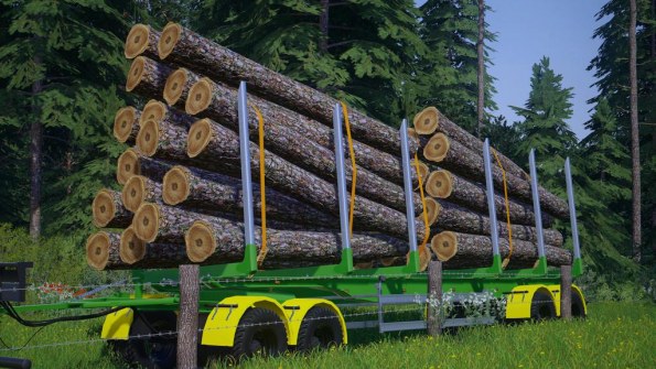 Мод «Fliegl Log Trailer» для Farming Simulator 2019