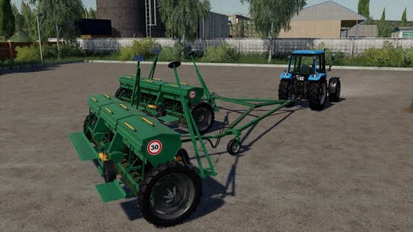 Мод «Сеялка СЗТ-5,4 и Сцепка СПЗ-10,8» для Farming Simulator 2019
