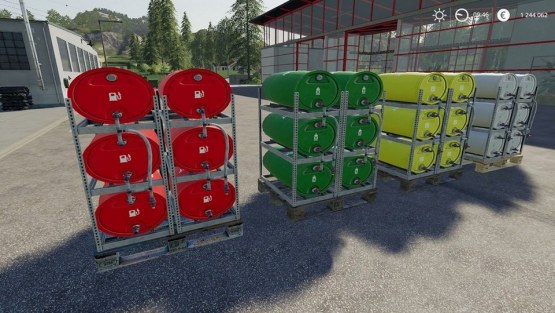 Мод «Pallets With Barrels» для Farming Simulator 2019