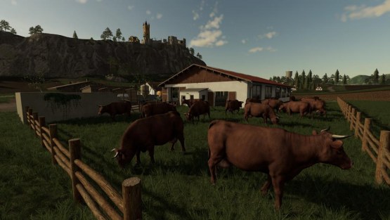 Мод «German Cow Barn» для Farming Simulator 2019