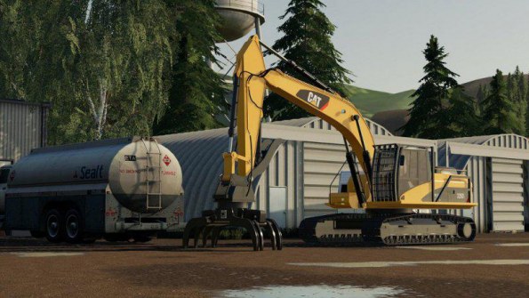 Мод «Caterpillar 325DL» для Farming Simulator 2019
