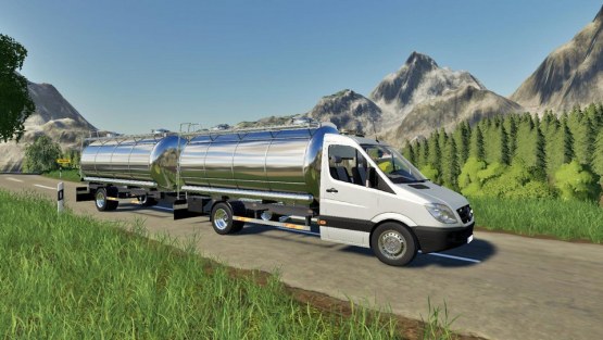 Мод «Mercedes Sprinter Tanker» для Farming Simulator 2019