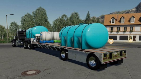 Мод «Wilson Step-Deck Fertilizer trailer» для Farming Simulator 2019