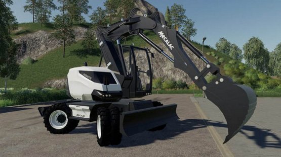 Мод экскаватор «Mecalac 15MWR» для Farming Simulator 2019