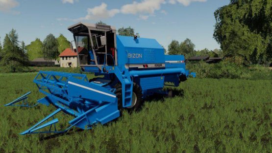 Мод «Bizon Rekord Z058 Blue» для Farming Simulator 2019