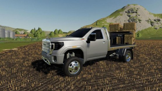 Мод «2020 GMC 3500HD Flatbed» для Farming Simulator 2019