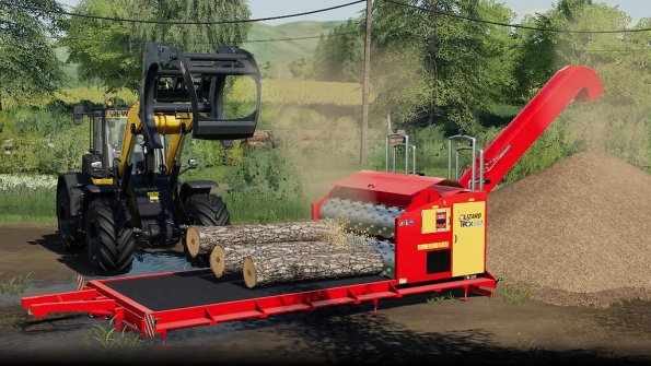 Мод «Wood Chipper LIZARD Trex900» для Farming Simulator 2019