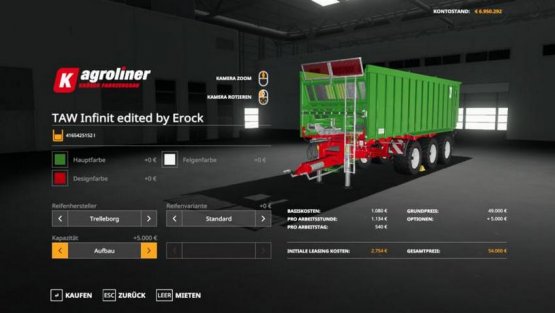 Мод «Kroeger TAW 30 Infinit» для Farming Simulator 2019