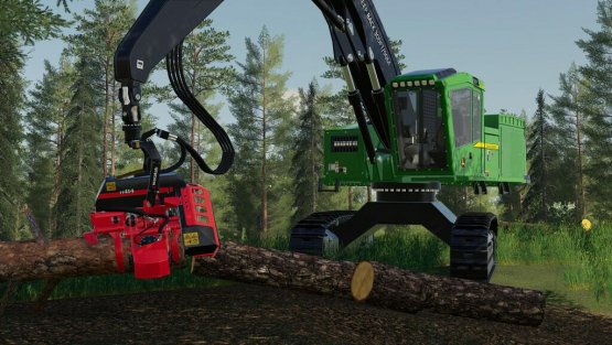 Мод «John Deere 959MH Tracked Harvester» для Farming Simulator 2019