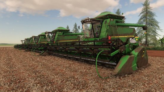 Мод «John Deere STS 9750 and 630F» для Farming Simulator 2019