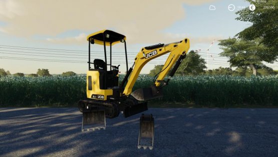 Мод мини-экскаватор «JCB 18Z» для Farming Simulator 2019