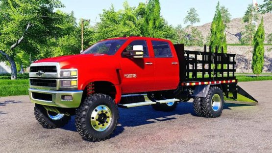 Мод «Chevrolet Silverado 4500 HD Stake Truck» для Farming Simulator 2019