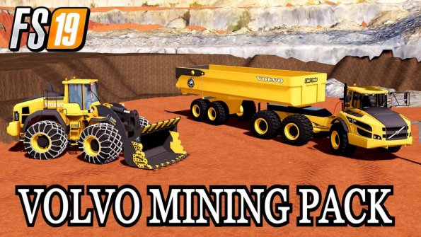 Мод «Volvo Mining Pack» для Farming Simulator 2019