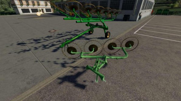 Мод «Грабли колесно-пальцевые ГКП» для Farming Simulator 2019