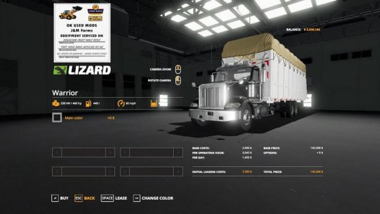Мод «Round cotton module truck» для Farming Simulator 2019