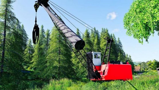 Мод «Cypress 7280 Grapple Yarder» для Farming Simulator 2019