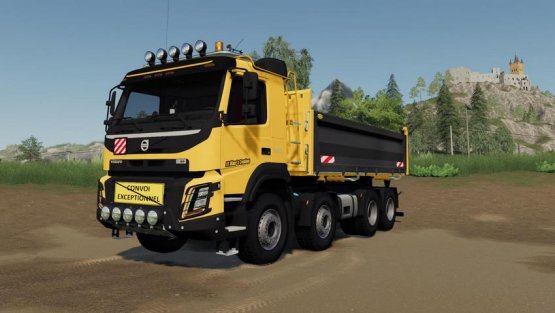 Мод «Volvo FMX 8x4 FS Miner's Construction Edition» для Farming Simulator 2019