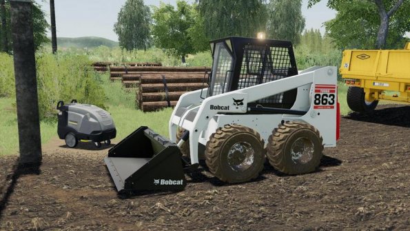 Мод «Bobcat 863 Turbo With Bobcat Shovel» для Farming Simulator 2019