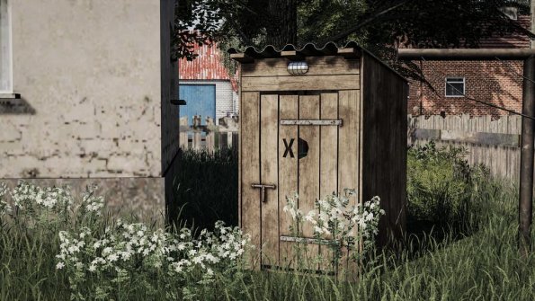 Мод «Wooden Toilet» для Farming Simulator 2019