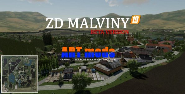 Карта «ZD Malviny» для Farming Simulator 2019