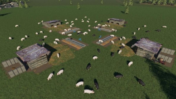 Мод «Open Pig Pasture» для Farming Simulator 2019
