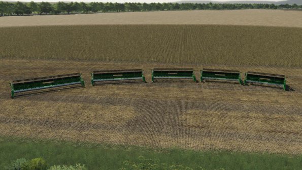 Мод пак жаток «John Deere 600F Series» для Farming Simulator 2019