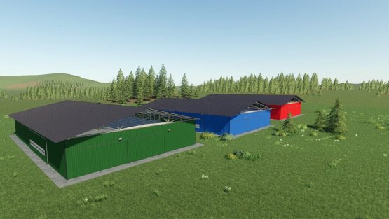 Мод «Large Storage Hall» для Farming Simulator 2019