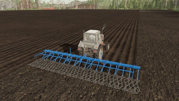 Мод «Сцепка Зубчатых Борон» для Farming Simulator 2019