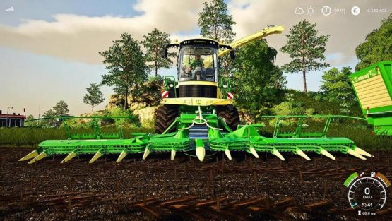 Мод «Krone EasyCollect 1053» для Farming Simulator 2019