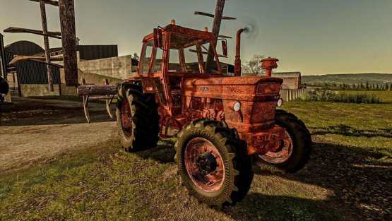 Мод «Rusty Tractor With Old Plow» для Farming Simulator 2019