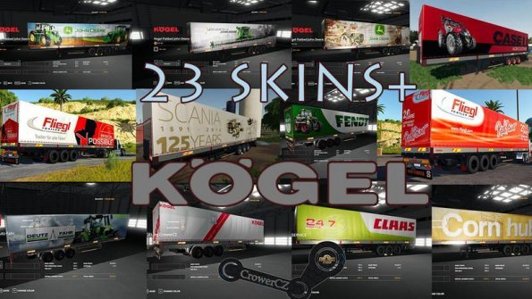 Мод «Mega Pack Kogel Autoloader Trailers» для Farming Simulator 2019
