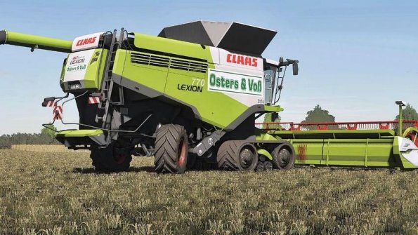 Мод «Claas Lexion Osters & Voss Edition» для Farming Simulator 2019