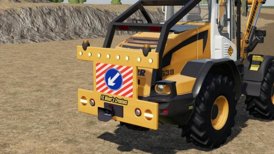 Мод «Rear Warning Sign For Wheel Loaders» для Farming Simulator 2019