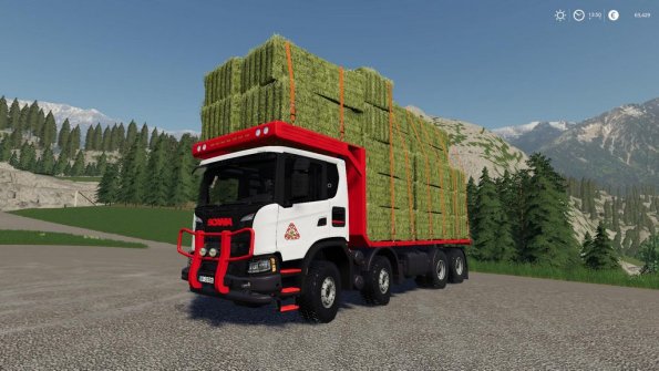 Мод «Scania XT 8x8 Flat Bed» для Farming Simulator 2019