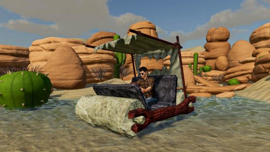 Мод «Flintstone Car» для Farming Simulator 2019
