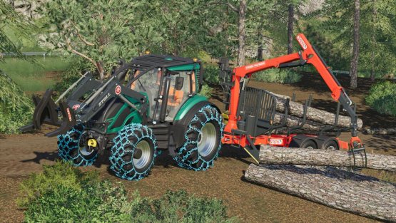 Мод «Valtra T Forest Pack» для Farming Simulator 2019