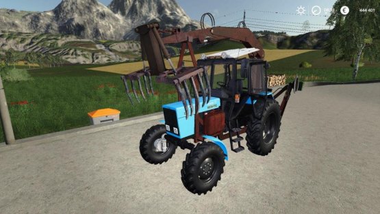 Мод «МТЗ 82 ПЭ 1Ф Вилочный» для Farming Simulator 2019