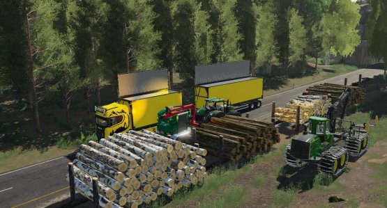 Мод «Logs Under the Stack» для Farming Simulator 2019