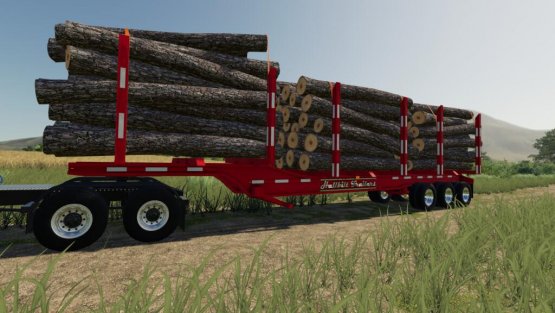 Мод «Lizard Tri Axle Log Trailer» для Farming Simulator 2019