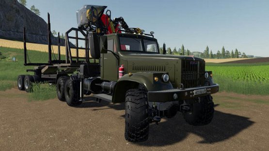 Мод «КрАЗ-255Б Лесовоз» для Farming Simulator 2019