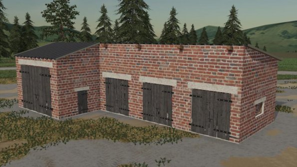 Мод «Red Brick Garage» для Farming Simulator 2019