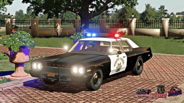 Мод «Dodge Monaco Police 1974» для Farming Simulator 2019